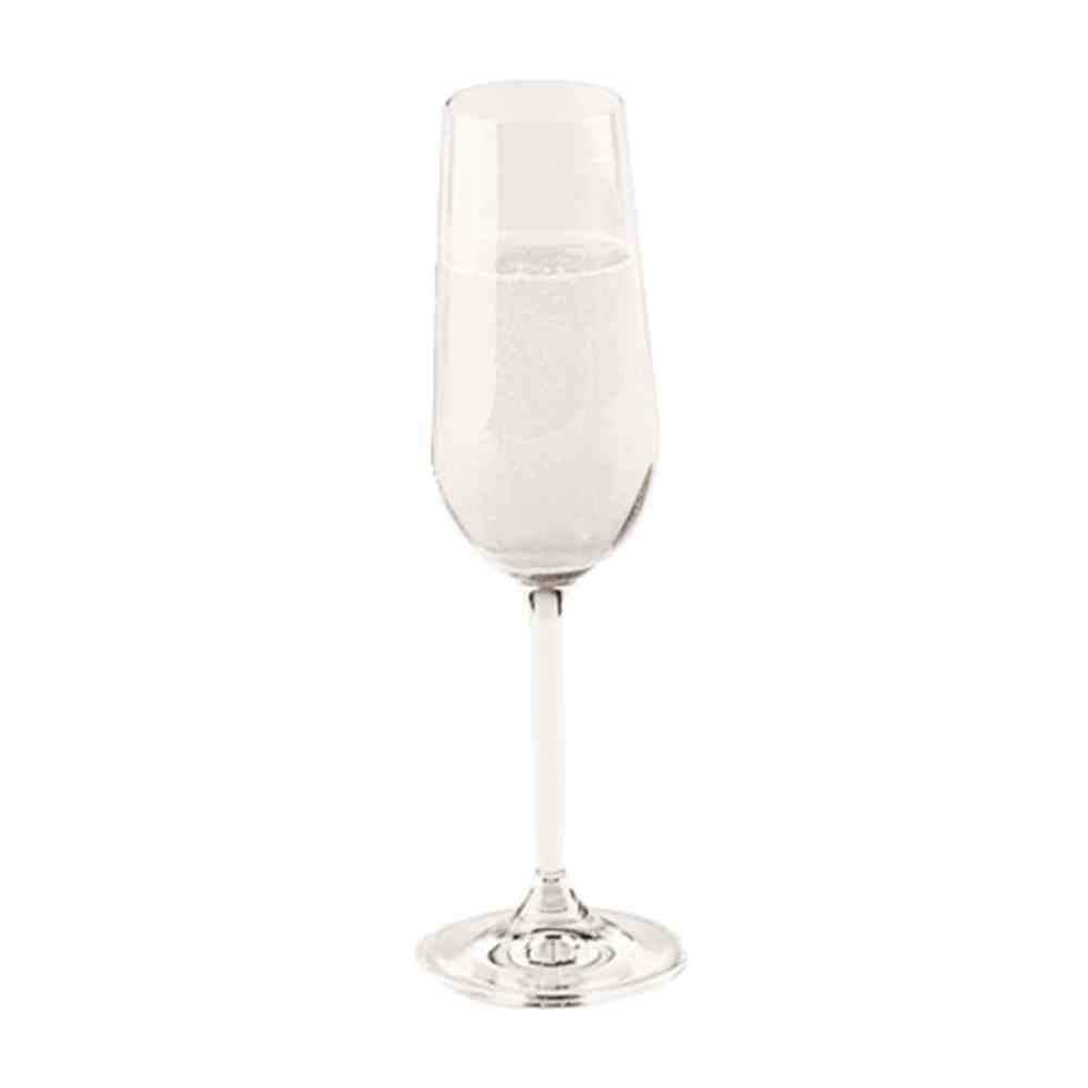 Cristal Clara Champagne Flute, Height-22.4 Cm, Capacity-190 Mililiter, One Size