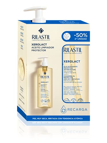 Rilastil Xerolact - Pack Aceite Limpiador Suave para Pieles Muy Secas o Atópicas con Tendencia al Rascado e Irritación 750ML Cover