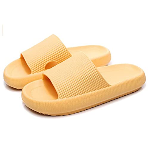 ZHKJ Pantufas de travesseiro, chinelos de chuveiro de massagem, antiderrapante, sola grossa de secag
