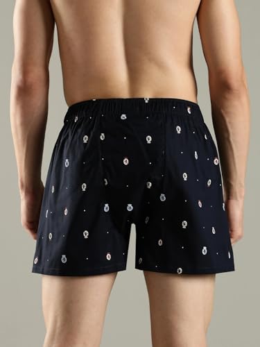 Image of Red Striped Mid Rise Boxer