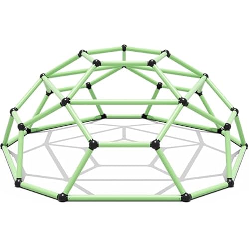 Climbing Dome, Outdoor Jungle Gym for Kids, Monkey Bars Backyard, Green