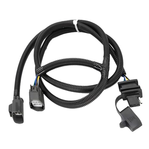 4-Pin Trailer Wiring Harness Compatible with Jeep Wrangler JK JKU 2007-2018 Models, Tow Hitch Wiring Kit Made for Rubicon, Sahara, Sport, and Unlimited 2-Door & 4-Door Trailer Light Connector