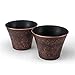 Sapphire USA 9" Decorative Planter Rustic Medieval/French Country Look Flower Nursery Pot for Indoor, Outdoor, Garden, Patio, Office, Home Decor Use. Long Lasting, Reusable Light Weight (Copper)