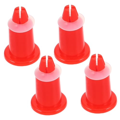 PRETYZOOM Patas De Soporte Para Básculas Digitales, Patas Niveladoras De Plástico Naranja, Accesorio Para Bandejas De Pesaje, 4 Piezas, Compatible Básculas Electrónicas De Cocina