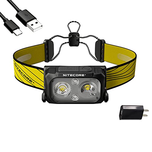 Nitecore NU25 400 Lumen USB-C Rechargeable Headlamp, Lightweight,...