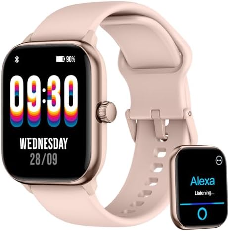 Relogio Smartwatch Feminino Bluetooth, Tela AMOLED 1,85 Polegadas...