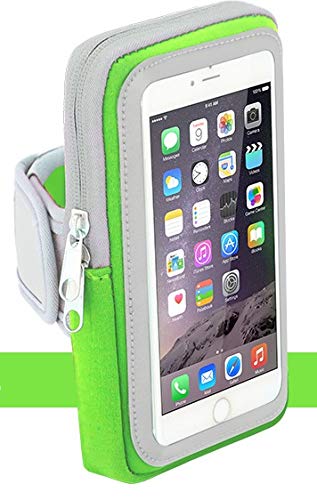 Sport-Armband Oberarm Tasche passend für Apple iPod 3/4 / 5/6, iPhone 12 Mini Handy Halterung Fitness-Hülle, Tasche mit großem Fach Jogging,