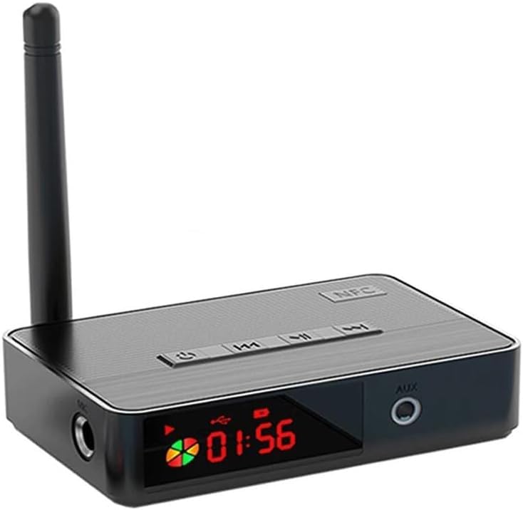 MICROWARE NFC Transmitter Receiver Bluetooth 5.3 Audio Adapter, U Disk/TF Card/Microphone Audio Wireless Adapter for Speakers-image-28
