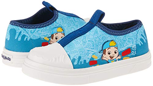Tênis Luccas Neto Mania Meninos Branco/Azul 26/27