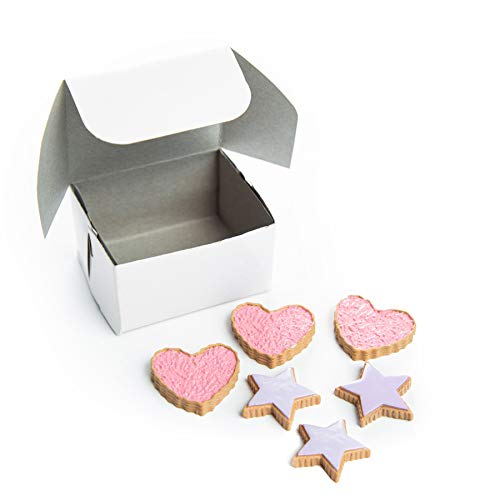 THE QUEEN'S TREASURES 18 Inch Doll Food and Accessories, Bakery Collection 6 Piece Hearts and Stars Shaped Frosted Sugar Cookies, Compatible with American Girl Pastry Bake Shop & Kitchen Furniture