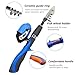 Ssguopte Kids Fishing Set 4PCS, Telescopic Rod, Reel, Tackle Box & Bag, Blue, Beginner Fishing Kit