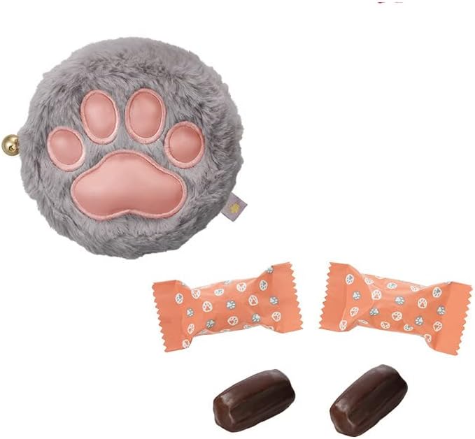 Amazon 23 バレンタインデー ねこみゃみれ もふぷにポーチ 5粒入り 肉球 チョコレート メリーチョコレート ギフト袋付き 猫 友チョコ 大人 キャット Cat 猫好き お返し かわいい 義理チョコ ノーブランド品 チョコレート 通販