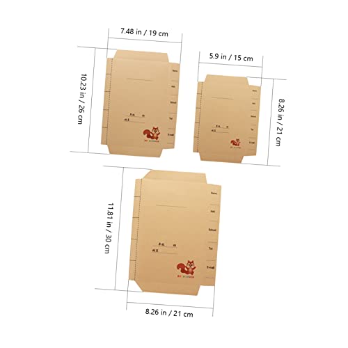 Hemoton 30 Unidades Capa De Livro De Papel Kraft Capa De Encadernação Caderno De Desenho Capa De Liv