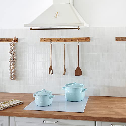 Smart Tiles Peel And Stick Backsplash - 5 Sheets Of 11.43" X 9" - 3D Adhesive Peel And Stick Tile Backsplash For Kitchen, Bathroom, Wall Tile #TOP6