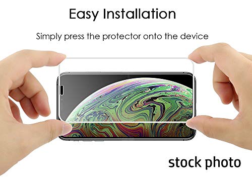 Tempered Glass For Jitterbug Smart2, Nakedcellphone [Full Size] 9H Hard Clear Screen Protector Guard [Scratch/Crack Saver] With Black Trim Border For Greatcall Jitterbug Smart2 Phone #TOP3