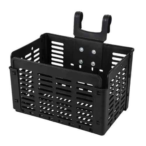 Panier de vélo pliable plastique amovible porte-bagages arrière et guidon avant