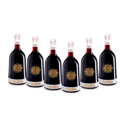 QURA - Vino tinto DOC Douro pack 6 botellas 75 cl | Cosecha 2023 | 13,5% vol | Touriga Nacional Tinta Roriz Touriga Franca | Fruta fresca textura jugosa final largo | Pack de vino para regalar