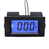 Digital AC50A Ammeter Amperemeter Amp Testing Meter Blue Backlight LCD Panel Display