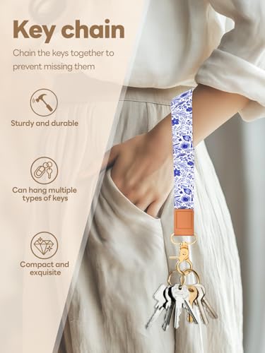 Image of Wristlet Keychain for Women and Men, Key Chain Holder, Wrist Lanyard for Keys