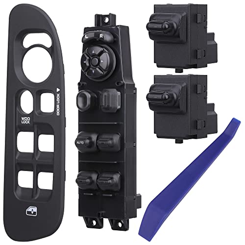 Obaee Master Power Window Switch Control Button Compatible With Dodge Ram 1500 2500 3500 2002-2009, 1Pcs Driver Side And 2Pcs Passenger Side Window Switch. #TOP21