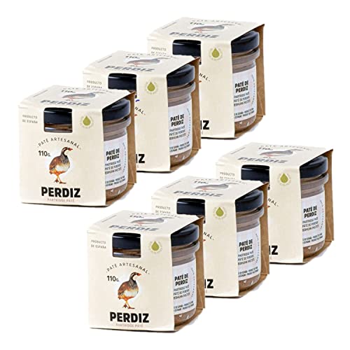 Lote de 6 paté de perdiz, maceta, 110 g