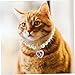 Toyvian 2PCS Adjustable Pearl PET Necklace for Dogs Cats Cute Heart Pendant Dog Jewelry Stylish Accessories for Small Pets for Parties Daily Wear