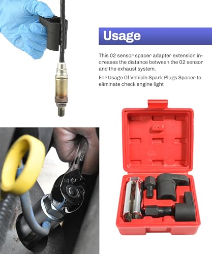 image for bylikeho O2 Sensor Socket,Automotive Tool Oxygen Sensor Socket Set Wre
