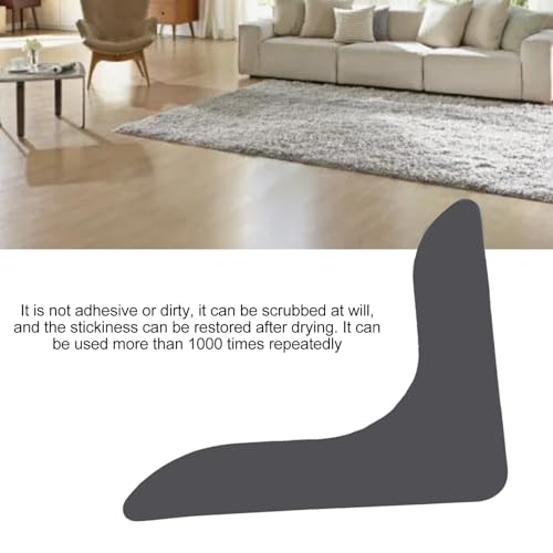 12 peças de pinças de almofada de tapete, 12 x 12 cm de dupla face antiderrapante almofadas de tapet