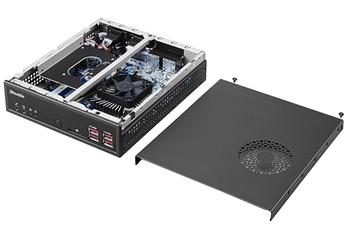 Shuttle Barebone XPC slim DH32U5 Intel Core i5 1135G7 2x32GB DDR4 3200 2xSODIMM 4xUSB 3.2 4xHDMI noOS Intel Core i5 1135G7 Barebone - vue 6