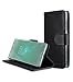 Produktbild melkco Premium Leather Case for Sony Xperia XZ2 Compact - Wallet Book Clear Type Stand (Black)