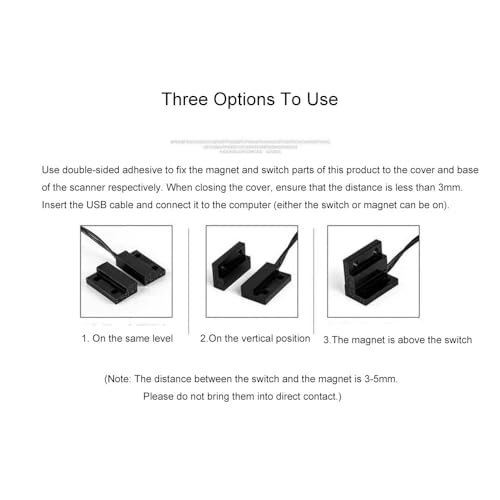 Interrupteur magnétique à lames USB pour simplifier le travail sur scanner