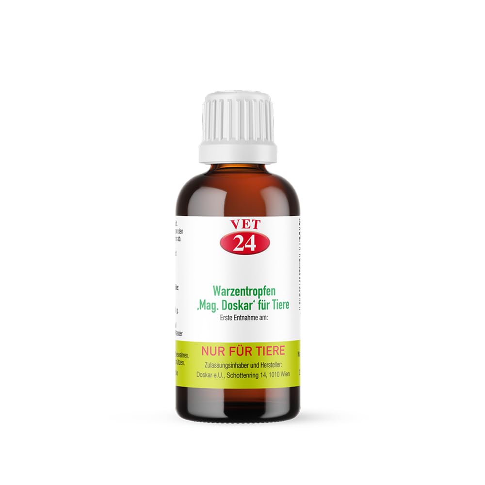 Nr. 24 – Homöopathische Warzentropfen für Tiere – 50 ml – sanfte Hilfe für Hunde, Katzen & Kleintiere