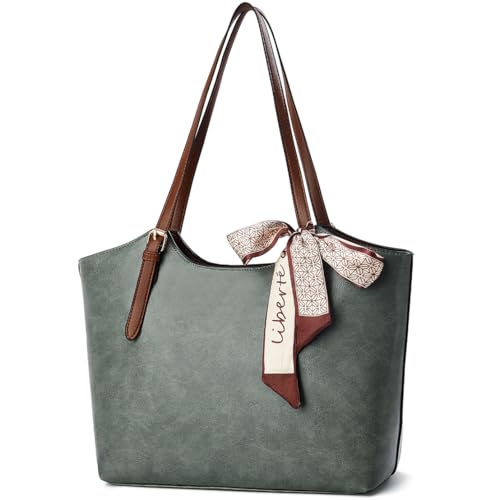 Image of ToLFE Tote Bags for Women Purses and Handbags Top Handle Satchel PU Leather Shoulder Hobo Bags | Top Handle