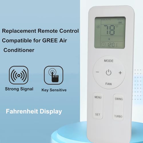 Télécommande climatiseur GREE YAY1FF - Remplacement compatible YAY1F2 en Fahrenheit - 2