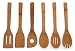 Lipper International 826 Bamboo Wood Kitchen Tools in Mesh Bag, 6-Piece Set