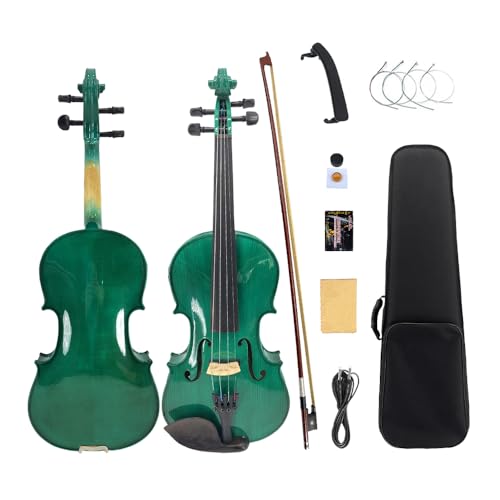 Yinfente Acoustic Violin Electric Violin 4/4 Full Size Violin 4 String Maple Spruce For...