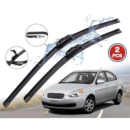 Balais d'essuie-glace avant type U 22 et 16 pouces Accent MC