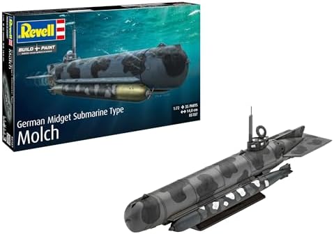 Revell 05187 German Midget Submarine Type Molch Escala 1:72 - Kit...