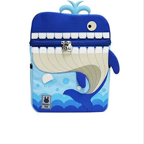 Mochila Escolar jardín de Infantes Dibujo Animado Infantil Mochila, Ballena pequeña
