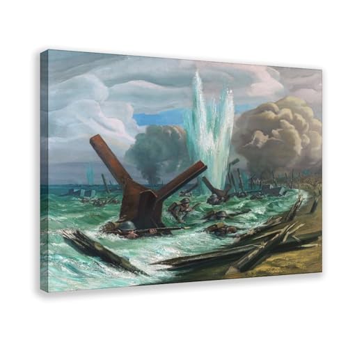 Poster D-day The Assault Orville Fisher grand format suspendu
