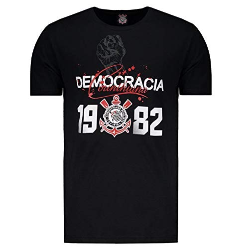 Camiseta Corinthians Democracia Corinthiana 1982 Preta