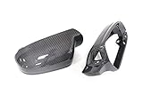 Echt Carbon CaCsP Carbon Spiegel Cover Spiegelkappen Rückspiegel Außenspiegel Spiegelblenden Mirror Replacements kompatibel mit Audi A4 S4 RS4 B8 8K A3 S3 RS3 8P A5 S5 RS5 B8 8T 8F Facelift