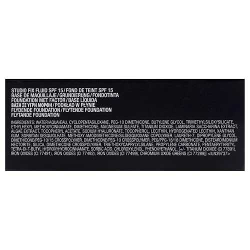 MAC Studio Fix Fluid Spf 15 Foundation, Shade: Nc 35, Pulito, Fresco., 30 Millilitro - 8