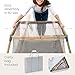 Tutti Bambini CoZee Go 3 in 1 Newborn Bassinet, Travel Cot & Playpen - Oak/Charcoal (with Waterproof Sheet Included)