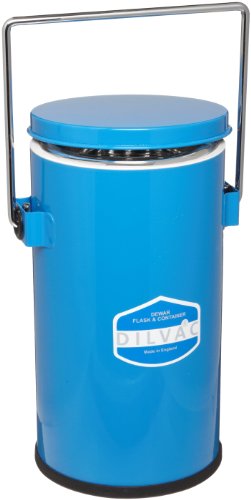 Scilogex Ms111 Blue Metal 1L Cased Dewar Flask, With Vent Handle And Lid #TOP12