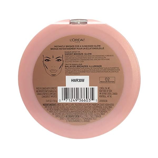 LOreal-Paris-Cosmetics-True-Match-Lumi-Bronze-It-Bronzer-For-Face-And-Body-Medium-041-Fluid-Ounce L'Oreal Paris Cosmetics True Match Lumi Bronze It Bronzer For Face And Body, Medium, 0.41 Fluid Ounce