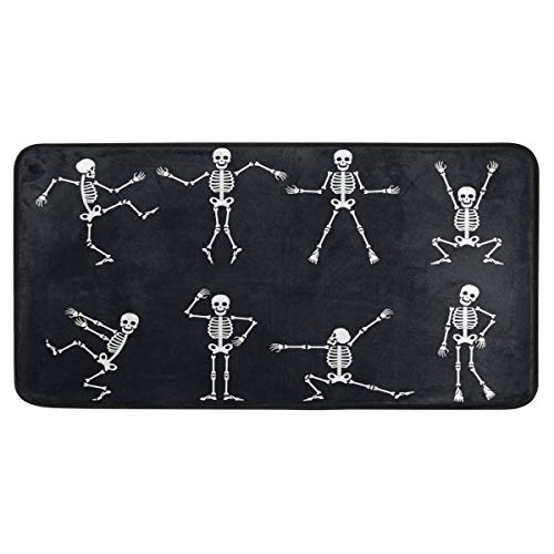 Baofu Skull Area Rugs Colorful Large Non-Slip Skeleton Floor Mat Christmas Decorative Carpets Doormat Foot Pad For Outdoor Kitchen Living Dining Dorm Playing Room Bedroom 39 X 20 Inch #TOP7