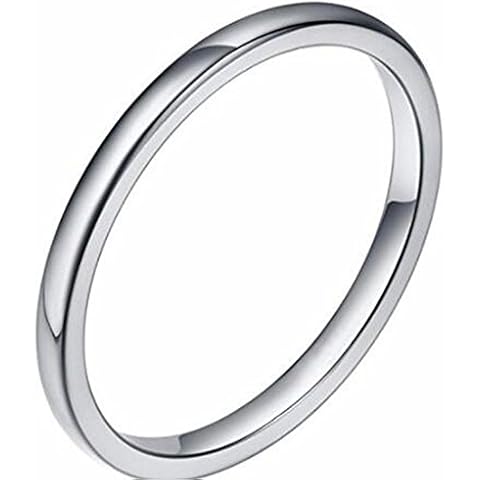 2MM Tungsten Carbide Stackable Wedding Band Cover