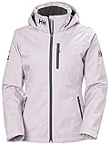 abrigo waterproof Diseño ligero Helly Hansen Women\'s W Crew Hooded Midlayer Waterproof Windproof Breathable Sailing Jacket, Dusty Syrin, M