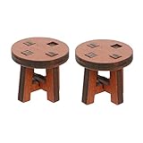 Silla pequeña: hecha de material de madera, es práctica de usar, sillas de madera en miniatura